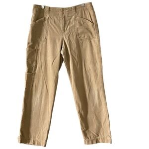 Jones New York Sport Women's Corduroy Beige‎ Utility Cargo Pants Size 10